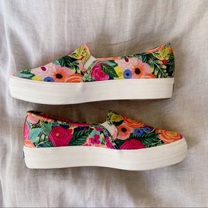 Rifle Paper Co x Keds Juliet Triple Decker Slip-on Sz 7.5